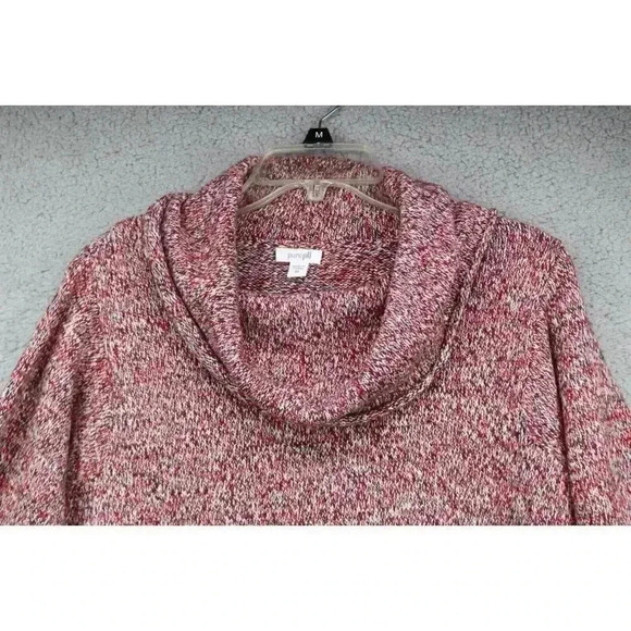 Pure Jill Women's Tunic Chunky Cowl Neck Marled Sweater-Medium-Wool Blend - Picture 2 of 7